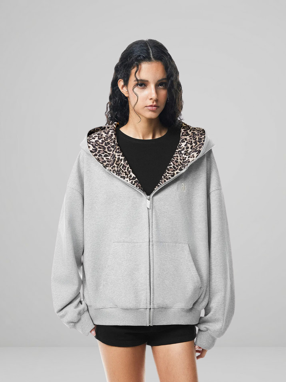 Leopard Zip Up